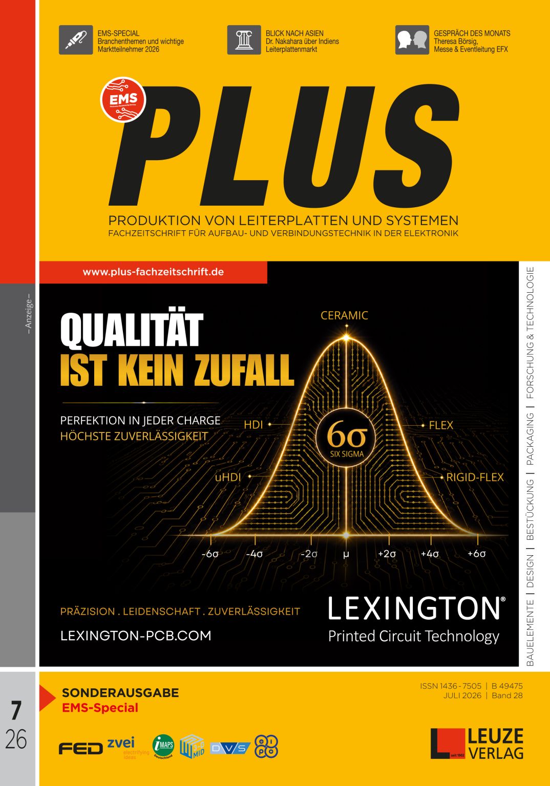 LEXINGTON® im Fokus des Leuze Verlags | Six Sigma Leiterplatten